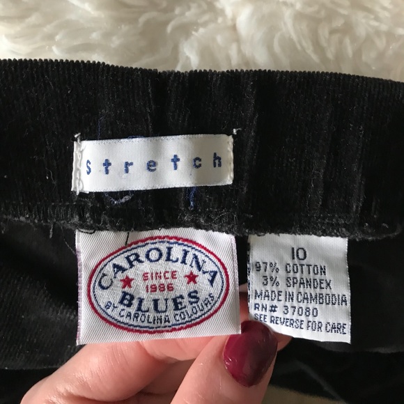 Vintage Black Corduroy Slacks - Picture 6 of 9